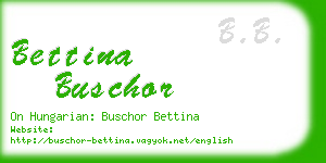 bettina buschor business card